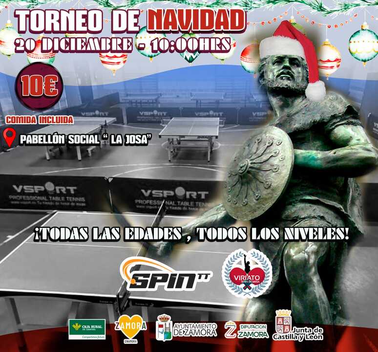 Torneo de Navidad de Tenis de Mesa Viriato -Spin TT