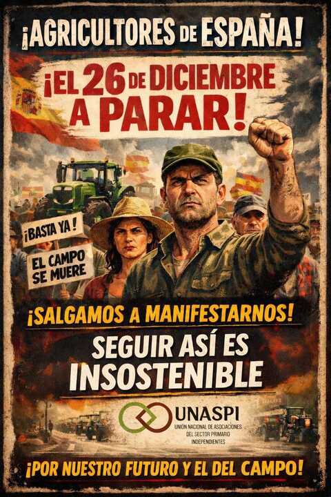 Movilizaciones agricultores cartel