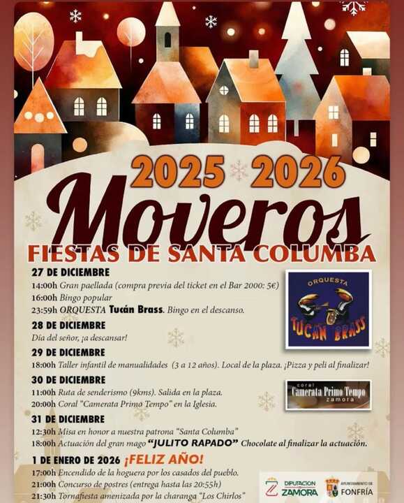 cartel fiestas de Moveros