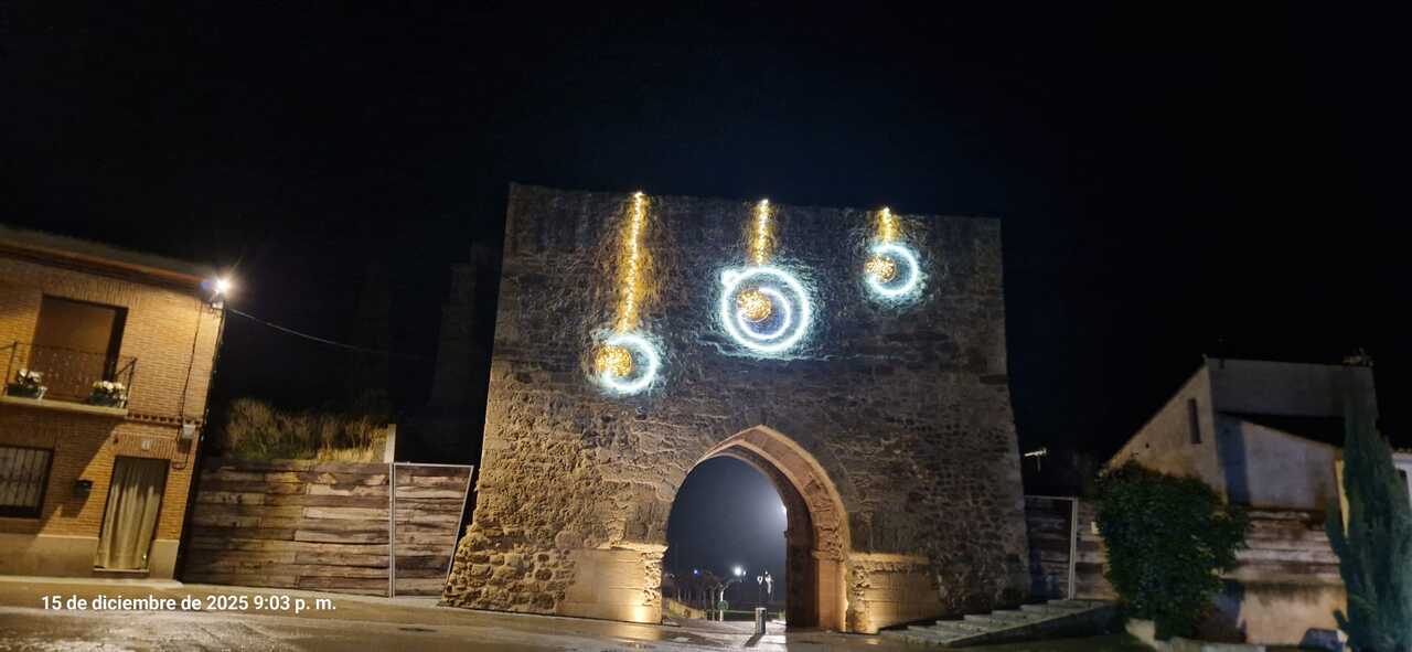 Villalpando adornado por Navidad