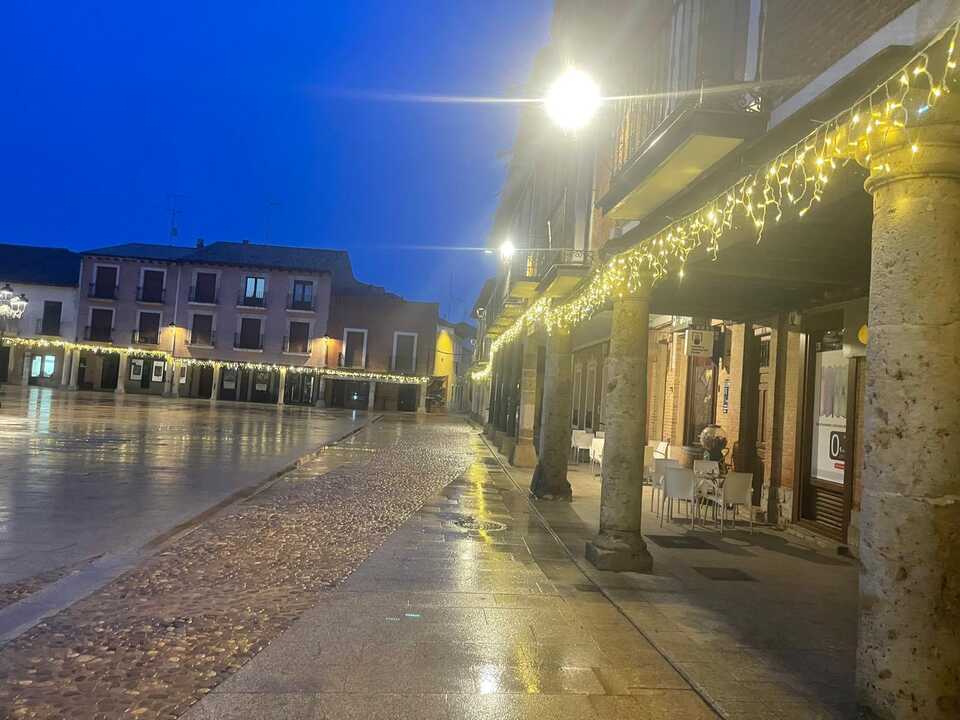 Soportales iluminados