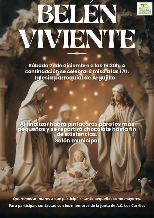 cartel Belén Viviente de Argujillo