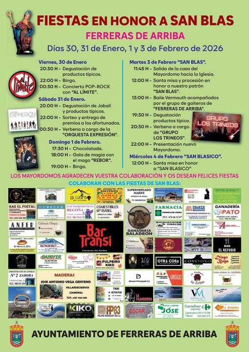 Cartel fiestas Ferreras de Arriba