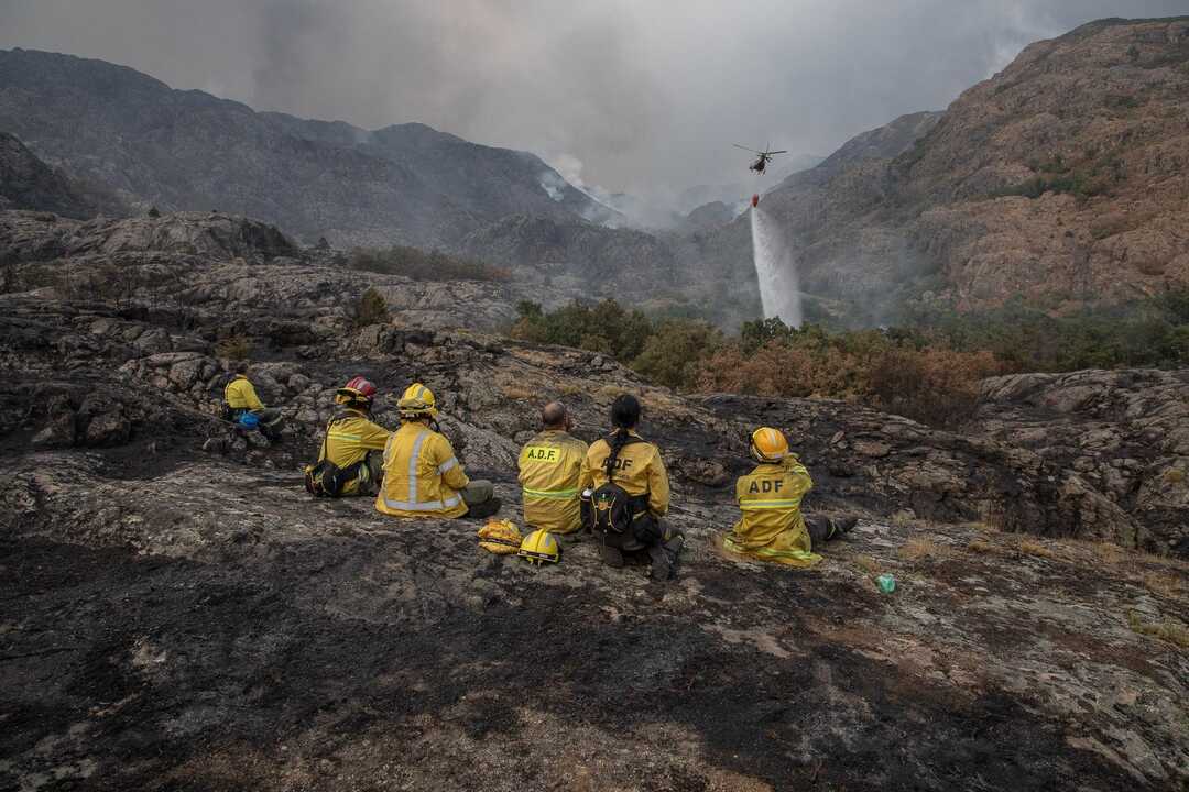 Incendio del verano en Sanabria