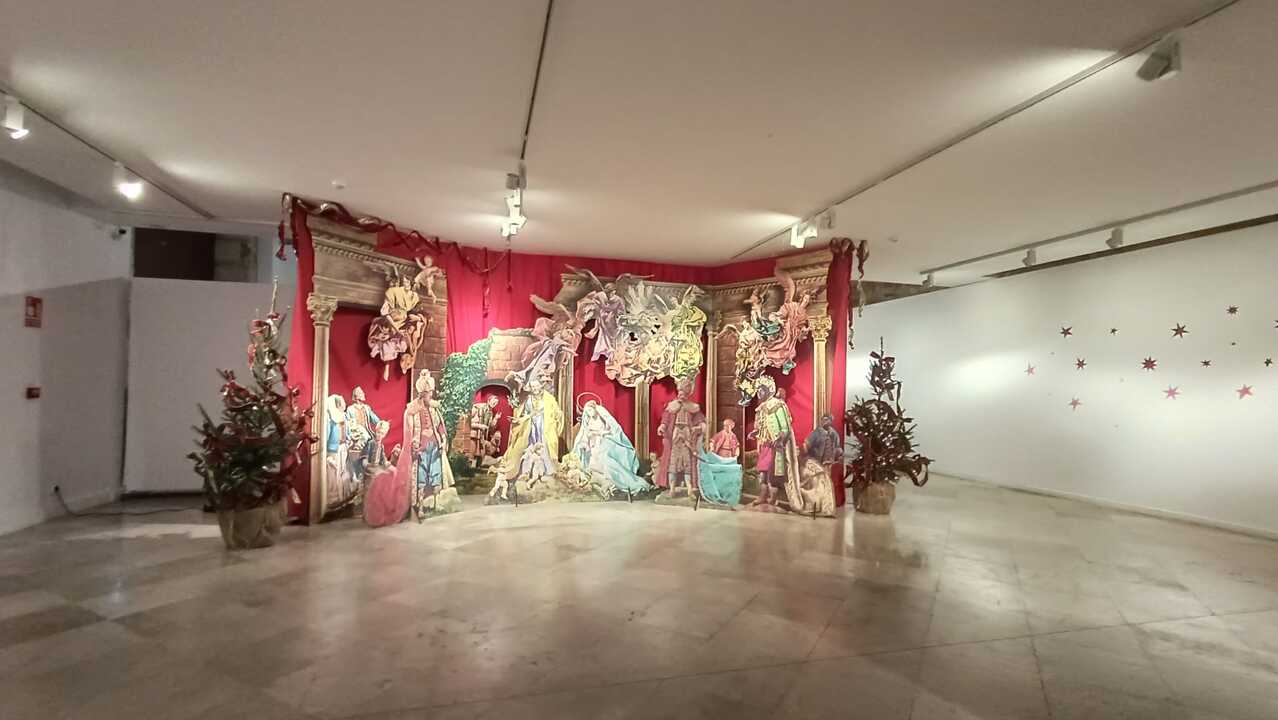 Nacimiento que decora la Sala de Exposiciones de La Alhóndiga