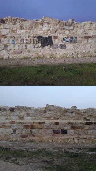 Pintadas en la  muralla