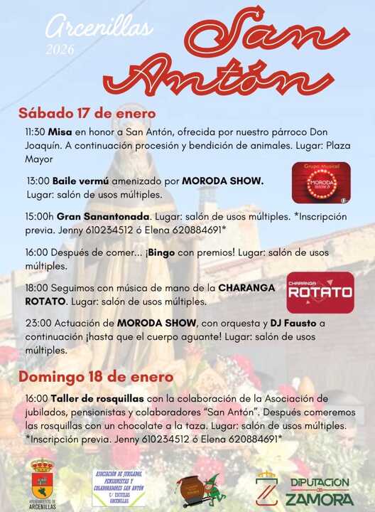 cartel fiestas de Arcenillas