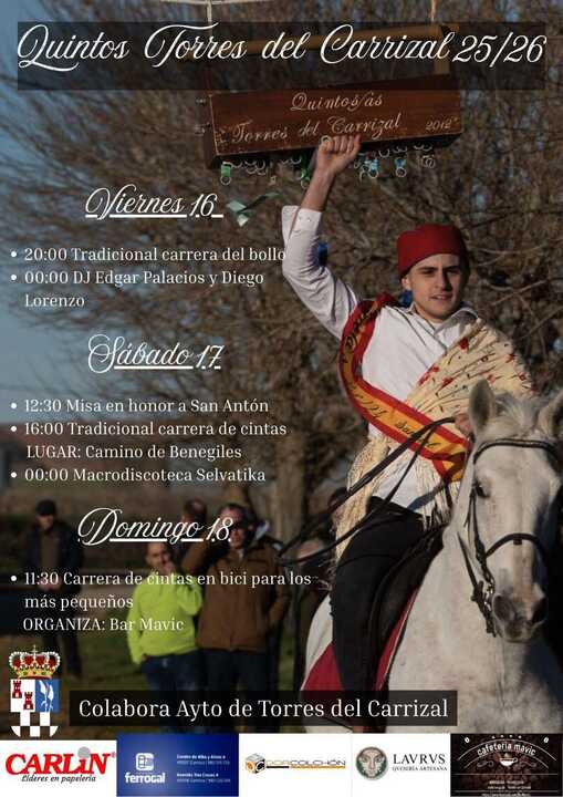 cartel quintos en Torres del Carrizal