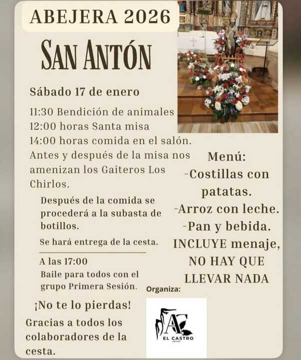 cartel fiestas de Abejera