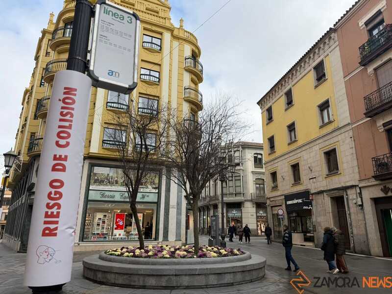 señales en el centro de Zamora 