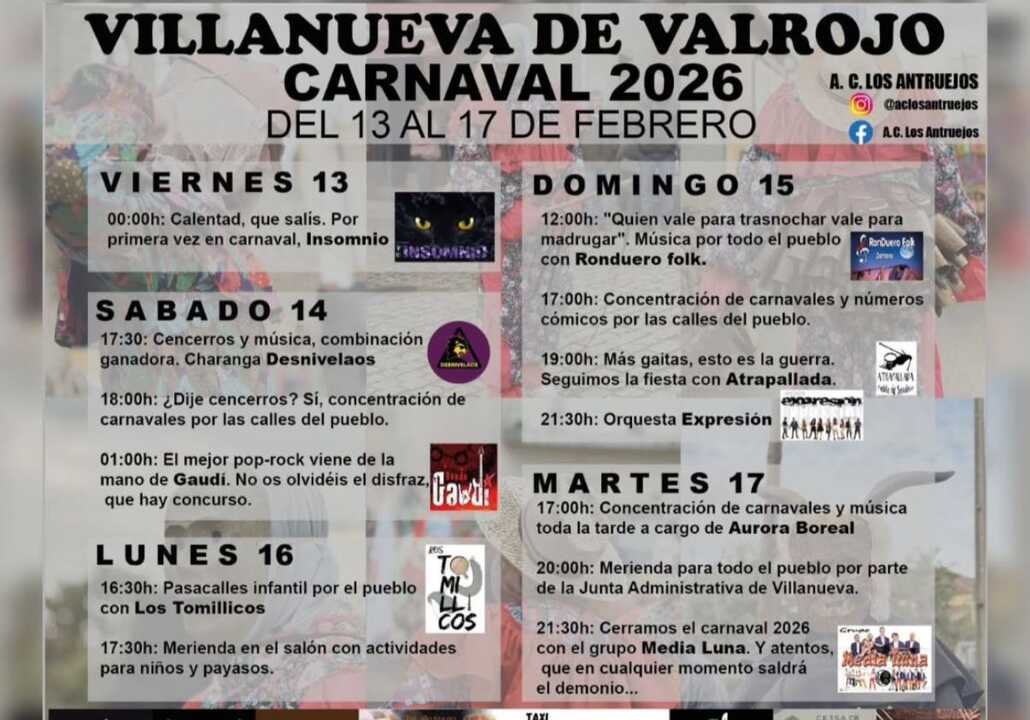cartel de fiestas de Villanueva de Valrojo