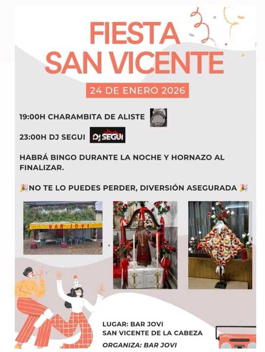 cartel fiesta San Vicente