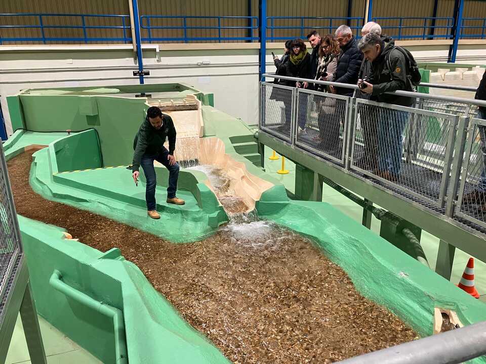 Visita al laboratorio de hidráulica de Iberdrola. Ricobayo