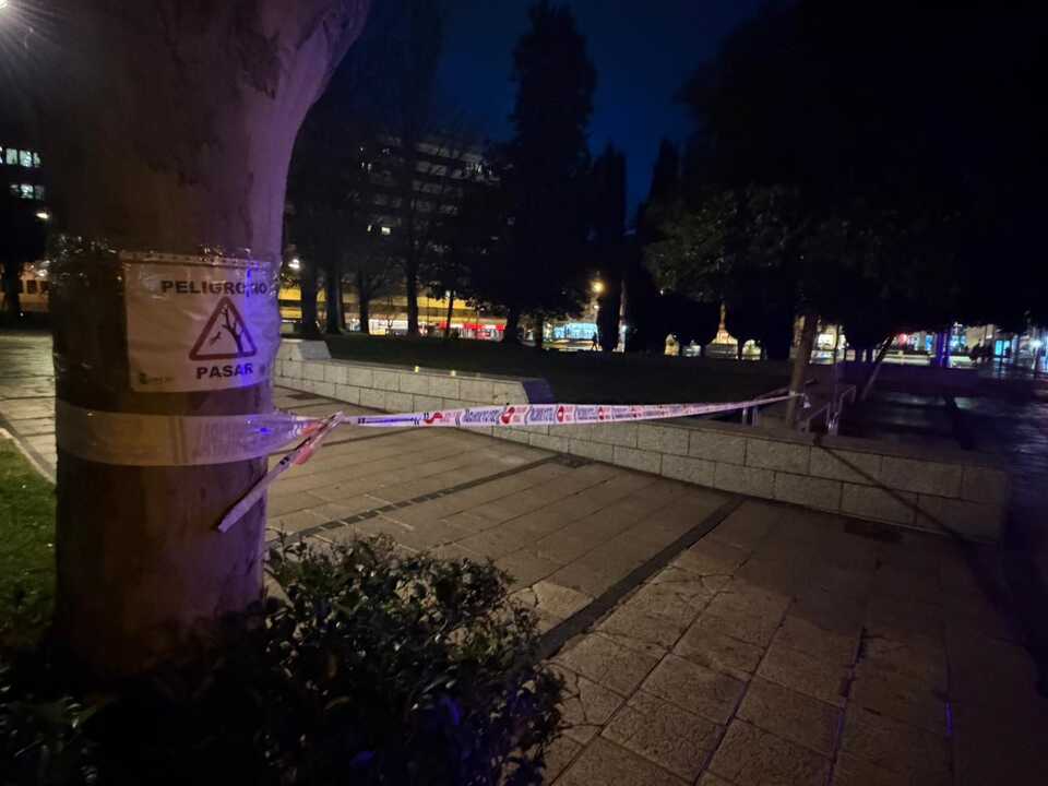 Parque precintado en Zamora