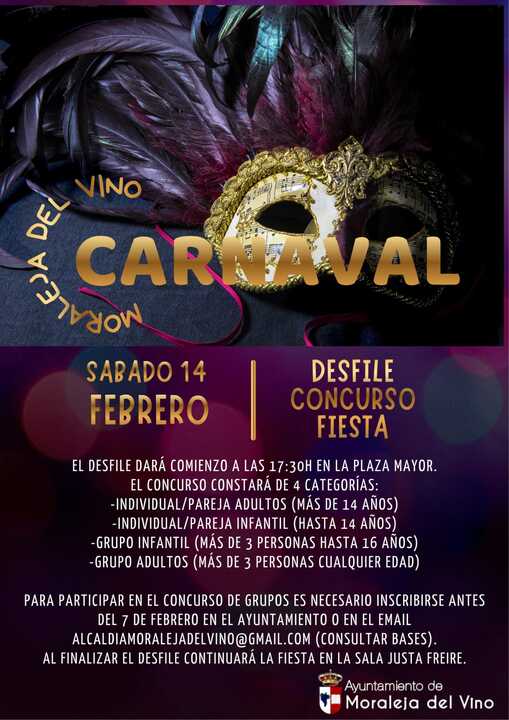 Cartel Carnavales Moraleja de Vino