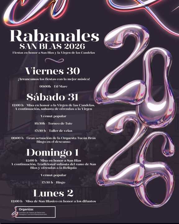 cartel fiestas de Rabanales