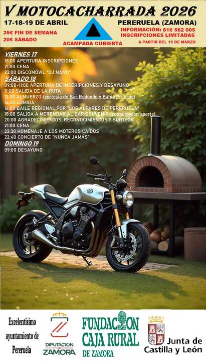 V Motocacharrada de Pereruela cartel