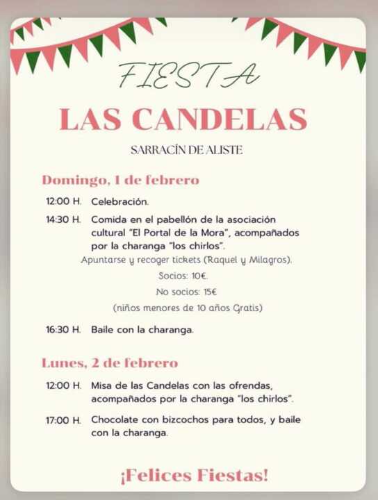 cartel fiestas de Sarracín de Aliste