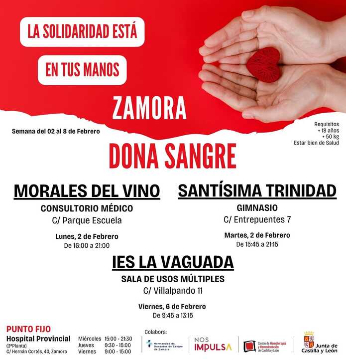 Dona Sangre campaña primera semana de febrero