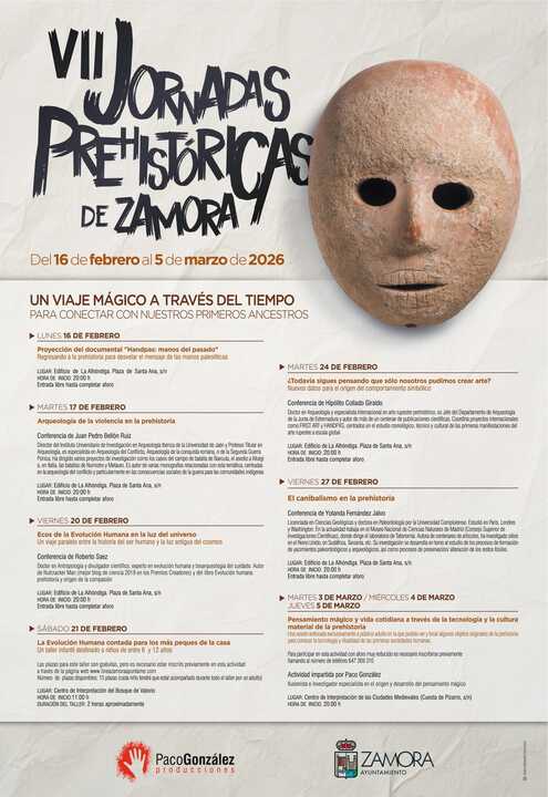Cartel de las jornadas prehistóricas