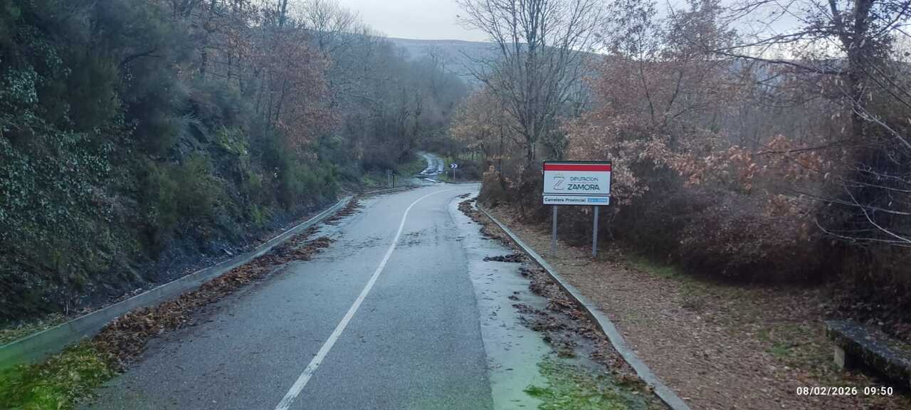 carretera con nieve en la provincia de Zamora (4)