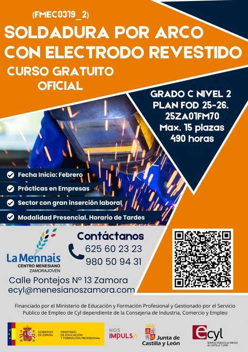 curso soldadura centro Menesiano