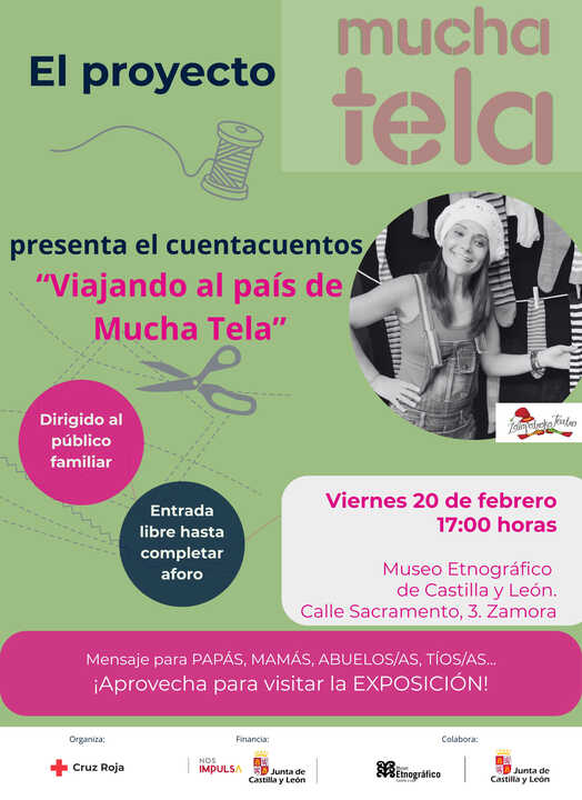 Cartel cuentacuentos Zamora Mucha Tela