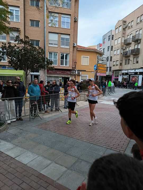 Ivan Bueno con su compañero de seleccion en el cto españa marchas