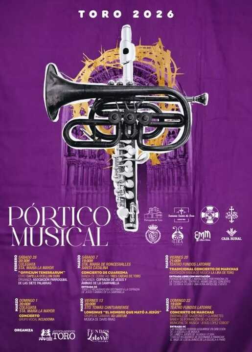 Portico Musical cartel 2026 Toro