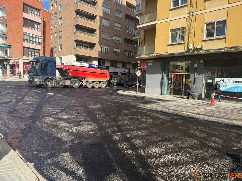 Obras de asfaltado centro de Zamora _2