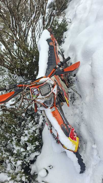 moto en nieve