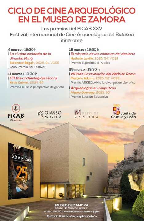 Cartel del festival de cine arqueológico