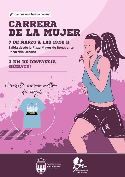 carrera de la mujer Benavente cartel