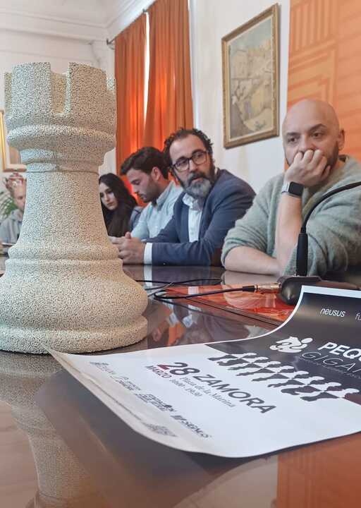 Presentación del torneo de ajedrez en el Ayuntamiento de Zamora