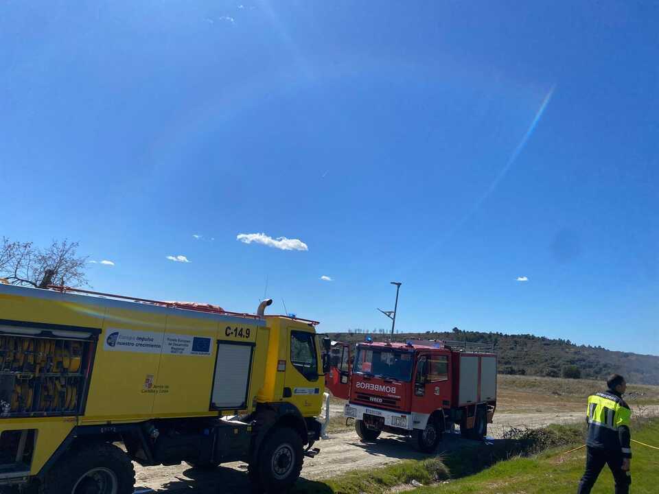 Bomberos de la Diputación en Sejas de Aliste