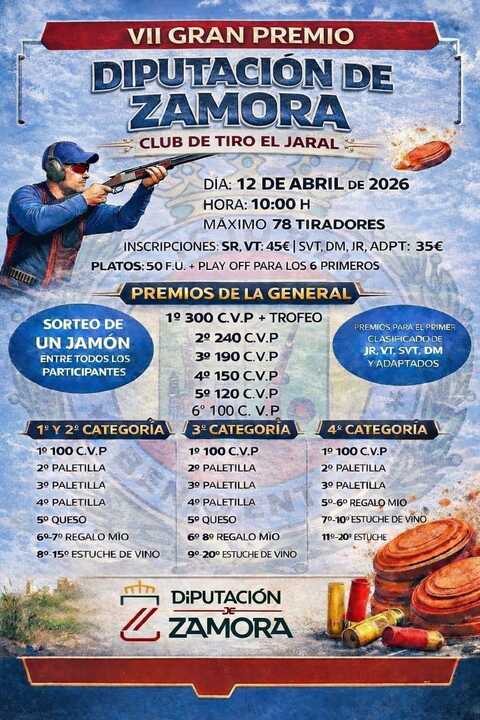 cartel Gran Premio de tiro al plato