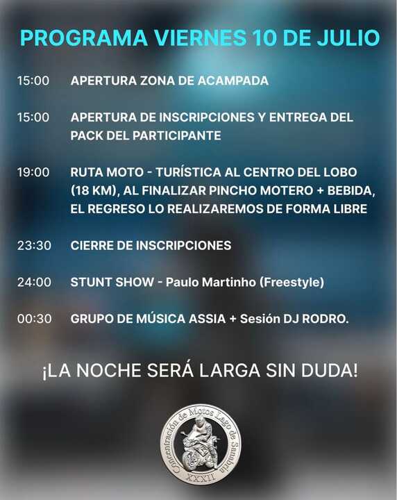 Motos Sanabria 2026 viernes