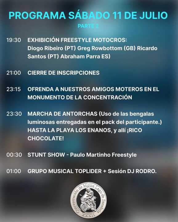 Motos Sanabria 2026 Sábado II