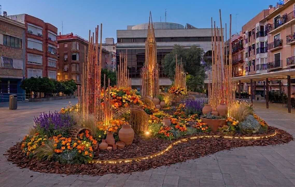 Fotomontaje idea proyecto floral Murcia Hugo Vega - imagen cedida