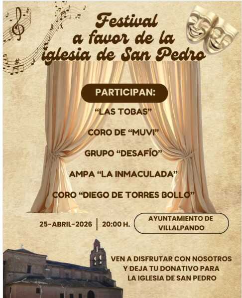 Festival Villalpando solidario iglesia de San pedro