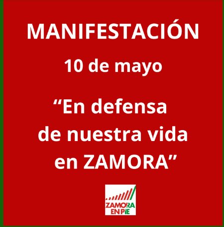 Cartel de la manifestación