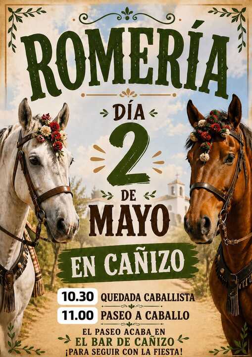 cartel romeria cañizo