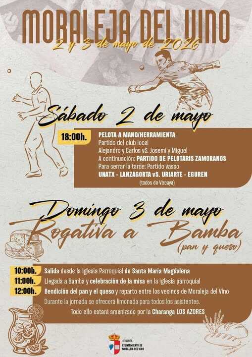 Moraleja del Vino cartel Rogativa a Bamba