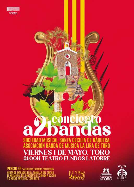 cartel concierto a2bandas Toro