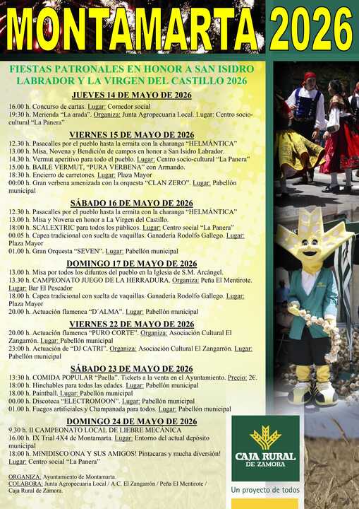 cartel fiestas Montamarta