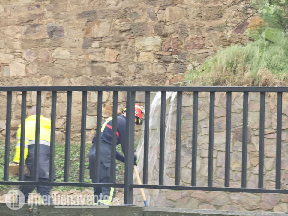 Intervención de los bomberos