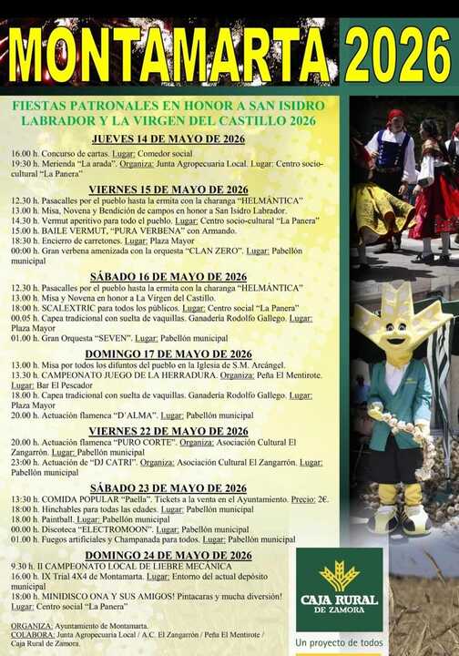 Cartel fiestas Montamarta
