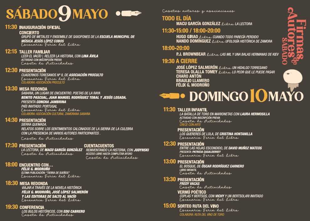 Programa 4 Feria del Libro Toro 