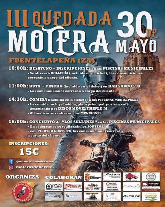 cartel II Quedada Motera de Fuentelapeña 2026