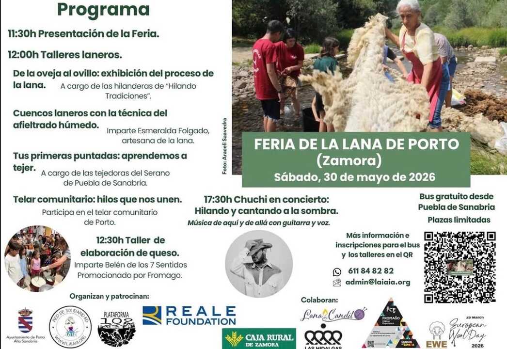 cartel feria de la lana en Porto